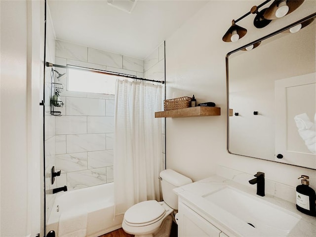 118900 S 4213th Rd, Eufaula, OK 74432 - full bathroom with vanity and shower / bath combination with curtain