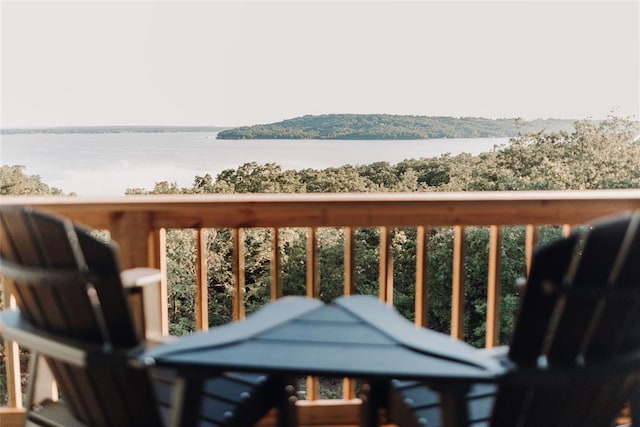 118900 S 4213th Rd, Eufaula, OK 74432 - balcony featuring a water view