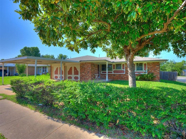 4021 E Larkwood Dr, Del City, OK 73115 - ranch-style home featuring brick siding