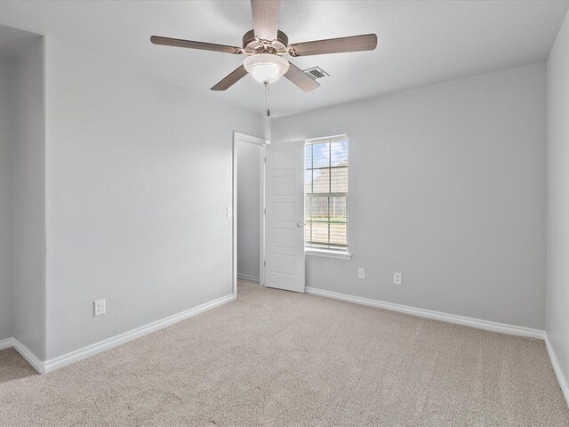 3325 NW 161st St, Edmond, OK 73013 - empty room with carpet flooring and ceiling fan