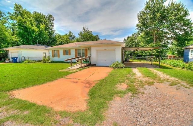 1817 W Harrison Ave, Guthrie, OK 73044 - ranch-style house with driveway and a garage