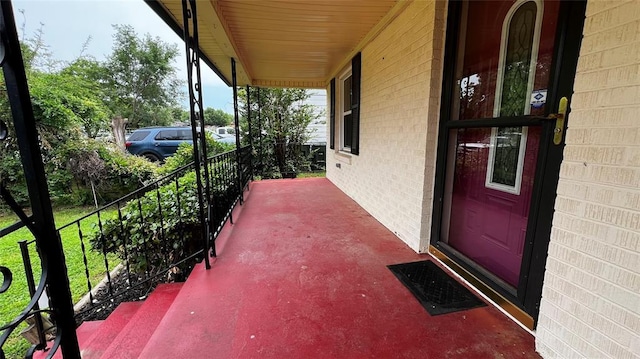 425 Mohawk Dr, Pauls Valley, OK 73075 - view of covered porch