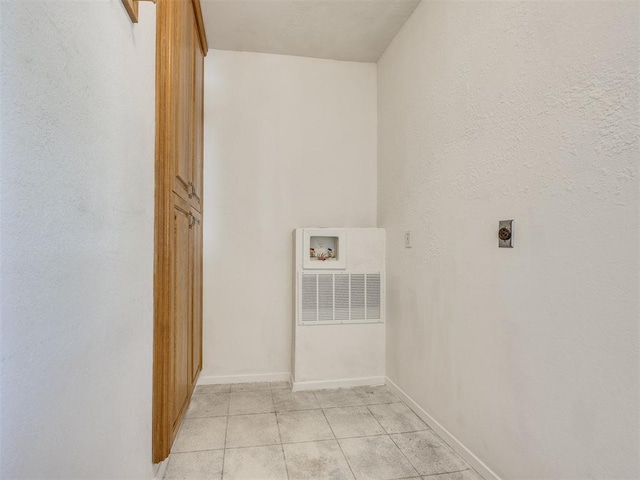 1124 Hill View Dr, Guthrie, OK 73044 - laundry area with washer hookup, hookup for an electric dryer, and light tile patterned flooring