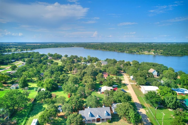 1124 Hill View Dr, Guthrie, OK 73044 - aerial view of property's location with a nearby body of water
