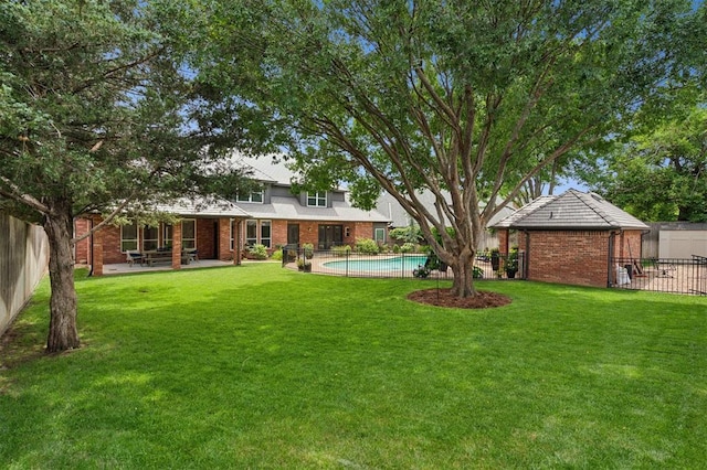 4609 Flint Ridge Dr, Norman, OK 73072 - fenced backyard featuring a patio area