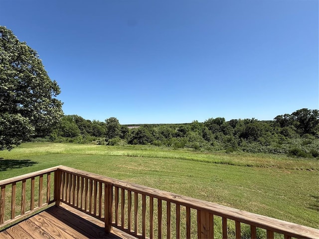 339133 E 870th Rd, Chandler, OK 74834 - wooden terrace featuring a yard