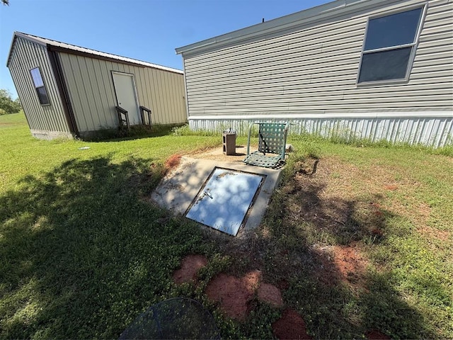 339133 E 870th Rd, Chandler, OK 74834 - view of storm shelter with a yard