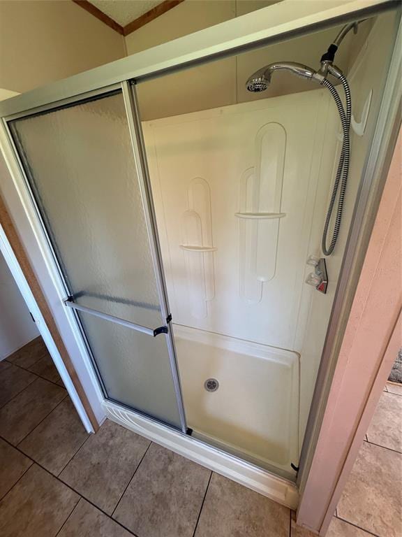 339133 E 870th Rd, Chandler, OK 74834 - full bathroom with a shower stall and tile patterned floors