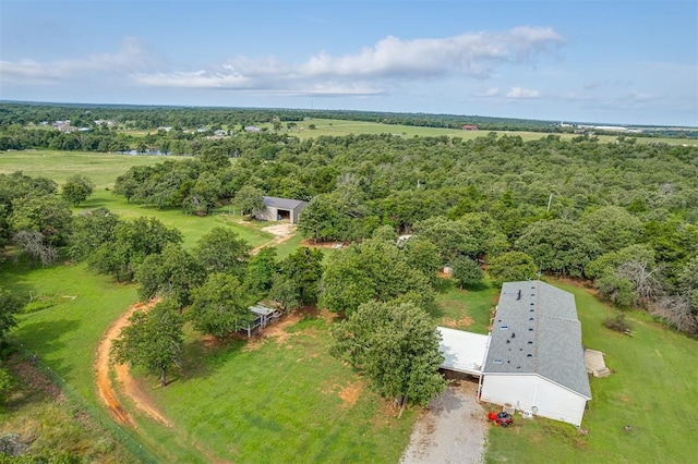7401 E Forrest Hills Rd, Guthrie, OK 73044 - aerial view of property and surrounding area