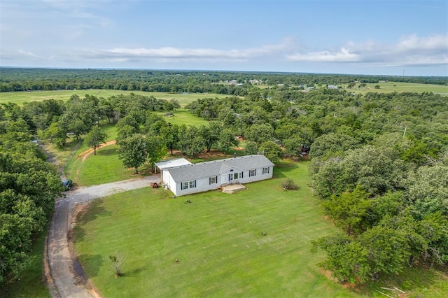 7401 E Forrest Hills Rd, Guthrie, OK 73044 - aerial view of sparsely populated area