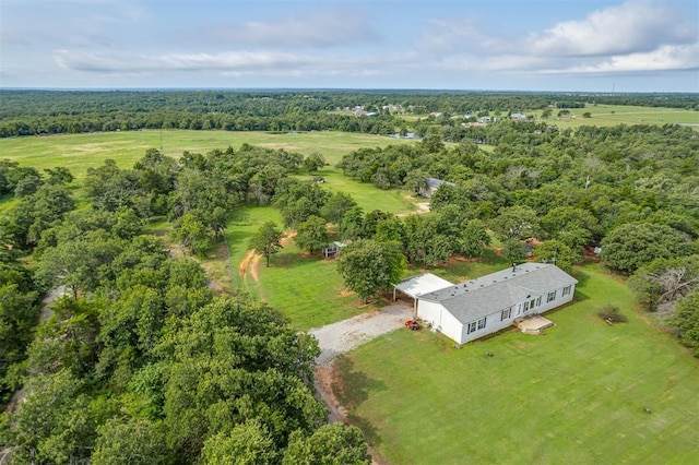 7401 E Forrest Hills Rd, Guthrie, OK 73044 - aerial view of a forest