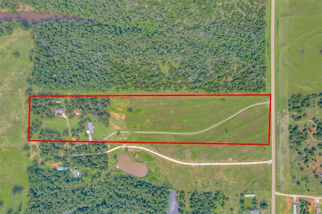7401 E Forrest Hills Rd, Guthrie, OK 73044 - map / location with property boundaries highlighted