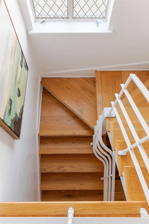 2720 NW 26th St, Oklahoma City, OK 73107 - stairs with a skylight