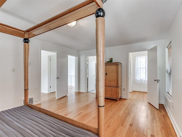 2720 NW 26th St, Oklahoma City, OK 73107 - unfurnished bedroom featuring light wood-type flooring and baseboards