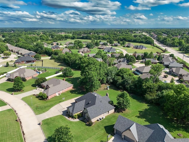 2309 Pinehurst Ct, Shawnee, OK 74801 - aerial view of property and surrounding area with nearby suburban area