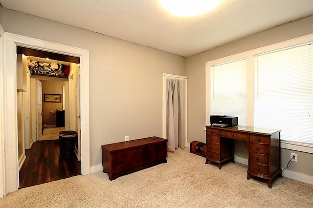 432 S 6th St, Yukon, OK 73099 - carpeted home office featuring baseboards