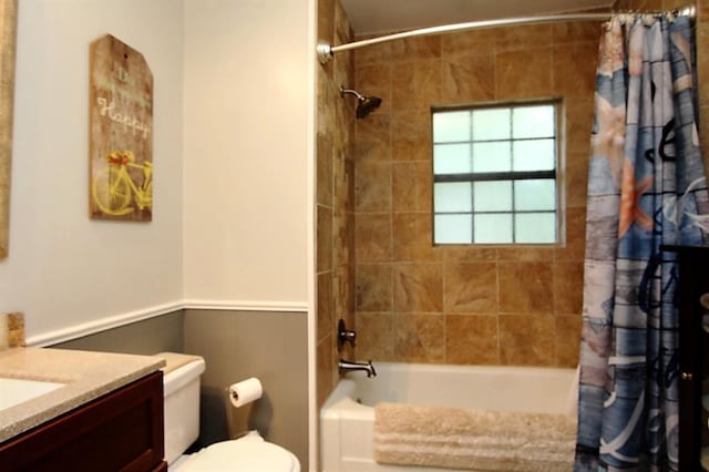 432 S 6th St, Yukon, OK 73099 - full bathroom featuring shower / tub combo and vanity