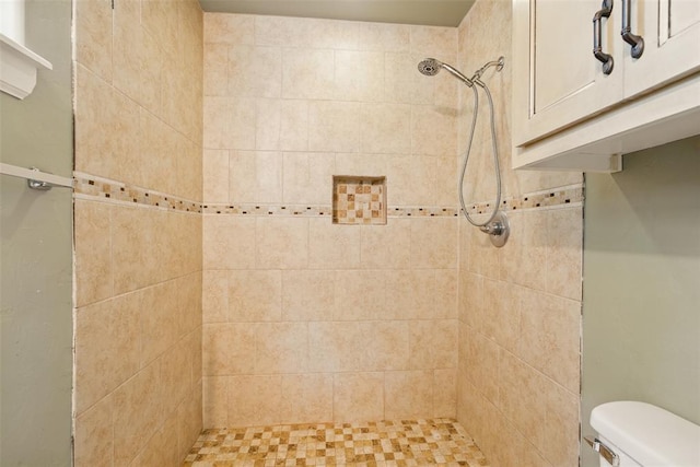 5801 N Henney Rd, Coyle, OK 73027 - full bathroom featuring a tile shower and toilet