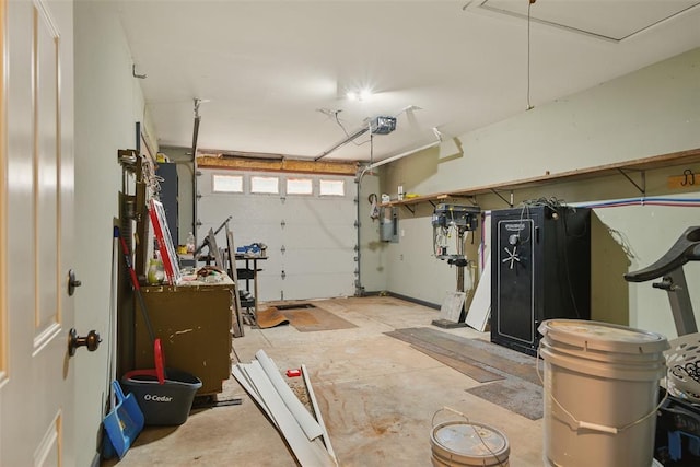 5801 N Henney Rd, Coyle, OK 73027 - garage featuring a garage door opener
