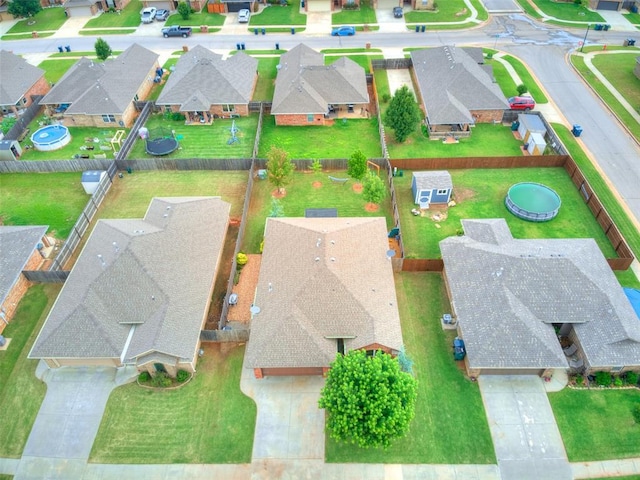 10705 SW 36th St, Yukon, OK 73099 - aerial perspective of suburban area