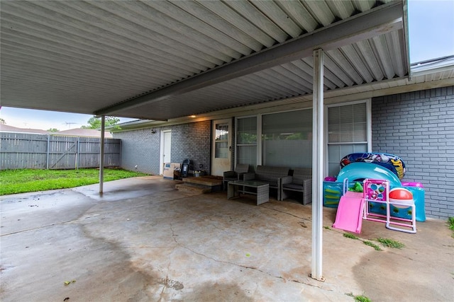 1712 N Pennsylvania Ave, Shawnee, OK 74804 - view of patio featuring outdoor lounge area