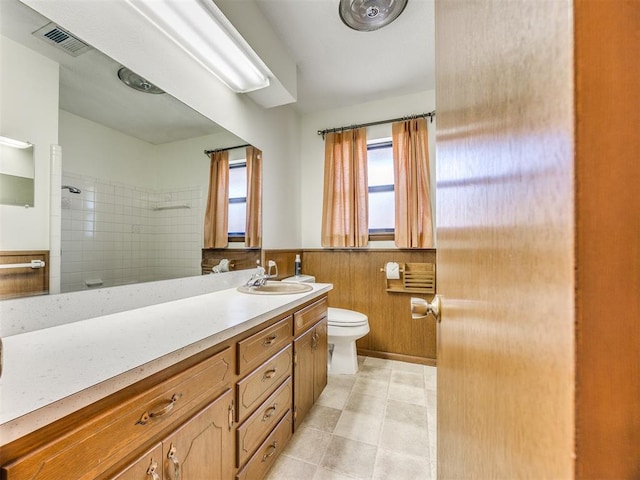 7600 NW 27th St, Bethany, OK 73008 - full bathroom featuring vanity and a shower