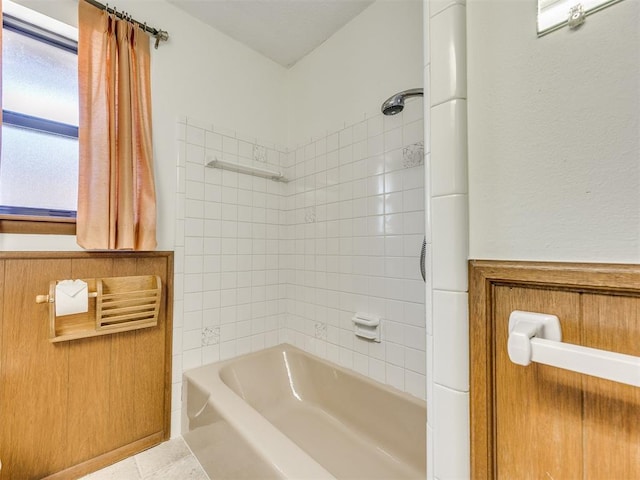 7600 NW 27th St, Bethany, OK 73008 - full bath with  shower combination and tile patterned floors