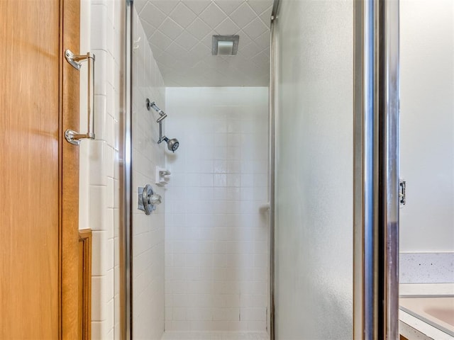 7600 NW 27th St, Bethany, OK 73008 - bathroom with a shower stall