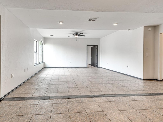 535 N Patchin Ave, Shawnee, OK 74801 - spare room featuring ceiling fan and recessed lighting