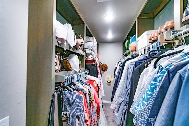 2713 Falling Leaves Dr, Weatherford, OK 73096 - spacious closet featuring carpet floors