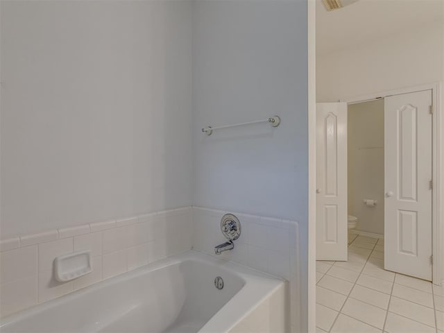4919 E Lone Chimney Rd, Glencoe, OK 74032 - full bathroom with tile patterned flooring and a bath