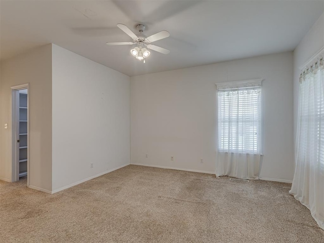 4919 E Lone Chimney Rd, Glencoe, OK 74032 - spare room featuring light colored carpet and ceiling fan