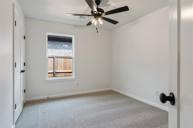 3825 NW 176th St, Edmond, OK 73012 - empty room featuring carpet floors and a ceiling fan