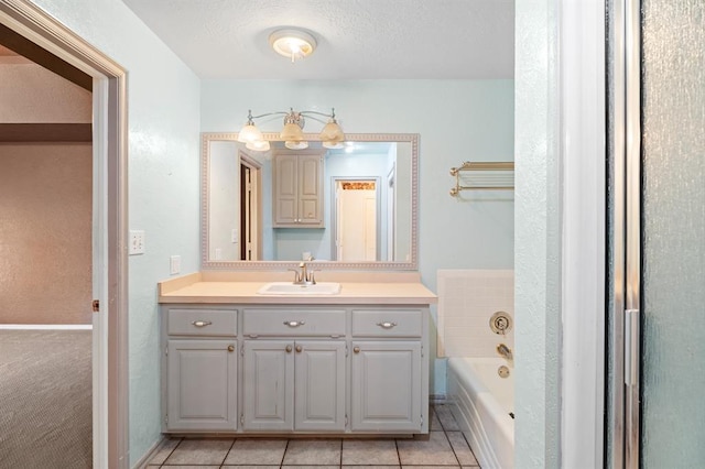813 N Council Rd Unit S, Newcastle, OK 73065 - full bathroom with vanity, a bath, and tile patterned floors