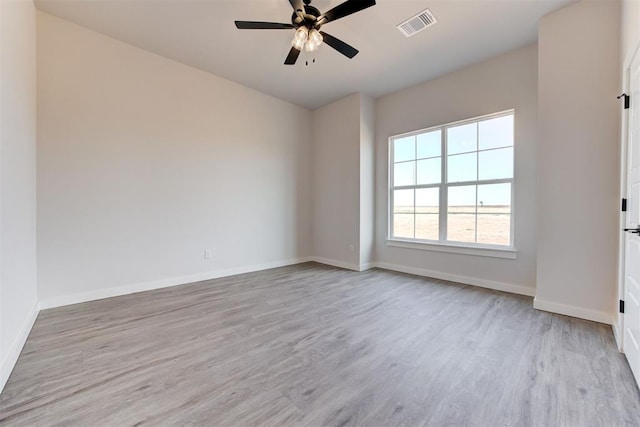 4163 Hawthorne St, Piedmont, OK 73078 - empty room featuring wood finished floors and ceiling fan