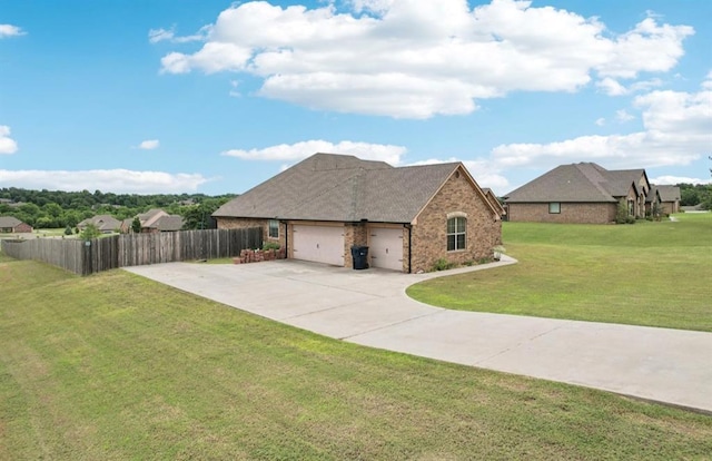 7732 Jesse Trl, Oklahoma City, OK 73150 - view of home's exterior with brick siding, driveway, and a garage