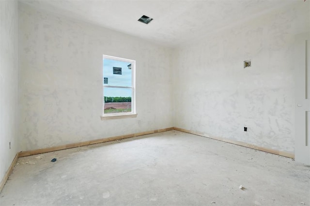 41364 Hazel Dell Rd, Shawnee, OK 74804 - empty room featuring baseboards and concrete flooring