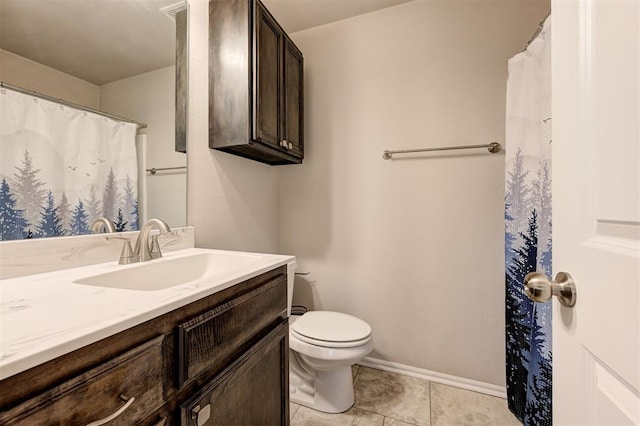 1109 Hickory Creek Dr, Yukon, OK 73099 - bathroom featuring vanity and tile patterned floors