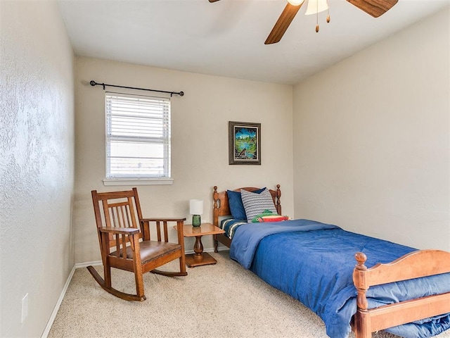 2349 Fox Ln, Blanchard, OK 73010 - bedroom featuring carpet flooring and ceiling fan
