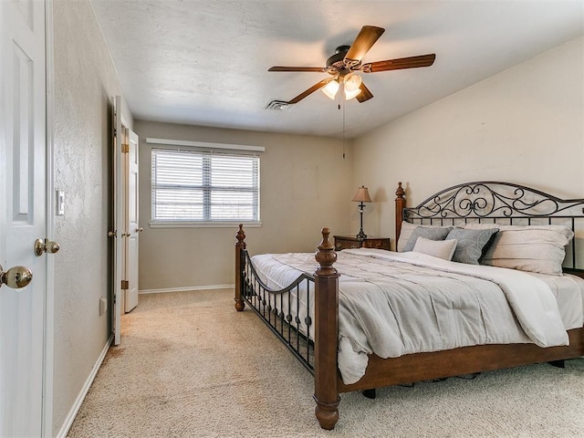2349 Fox Ln, Blanchard, OK 73010 - carpeted bedroom featuring ceiling fan and baseboards