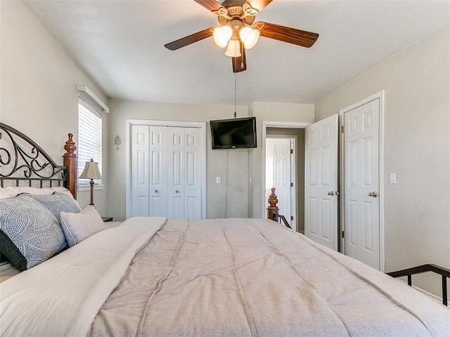 2349 Fox Ln, Blanchard, OK 73010 - bedroom featuring a ceiling fan