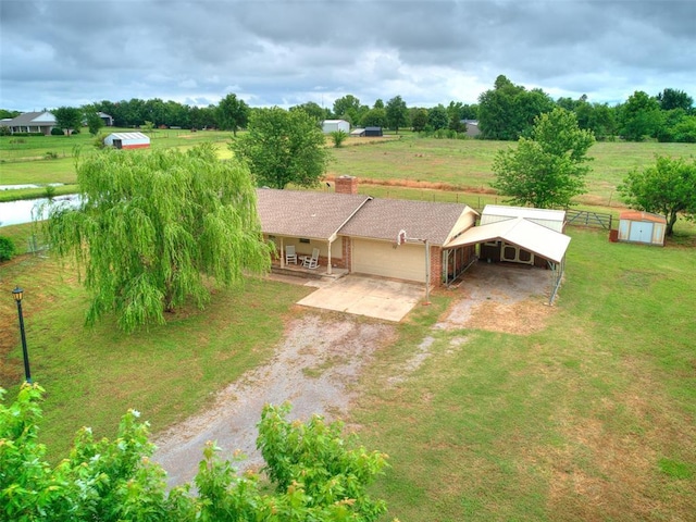 2349 Fox Ln, Blanchard, OK 73010 - aerial view of sparsely populated area