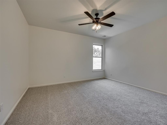 7625 Leoma Ln, Oklahoma City, OK 73150 - spare room featuring carpet floors and ceiling fan
