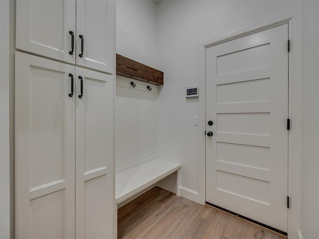 7625 Leoma Ln, Oklahoma City, OK 73150 - mudroom with light wood-style flooring and baseboards