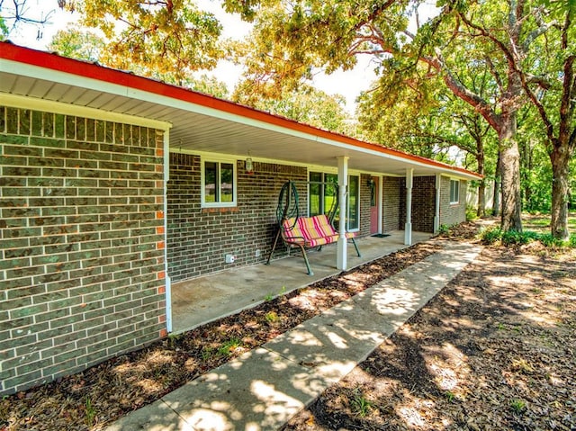 114 Timber Ln, Mcloud, OK 74851 - view of porch
