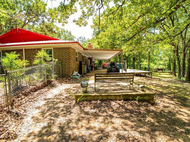 114 Timber Ln, Mcloud, OK 74851 - view of yard