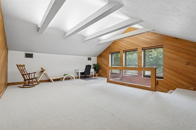 11209 Thorn Ridge Rd, Oklahoma City, OK 73120 - bonus room with wooden walls and carpet floors