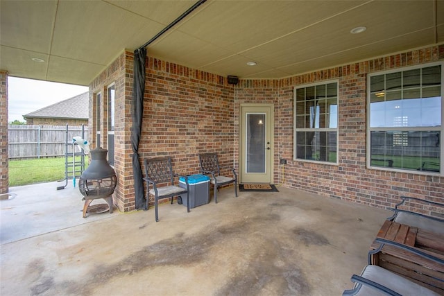 6813 Chelsey Ln, Oklahoma City, OK 73132 - view of patio / terrace