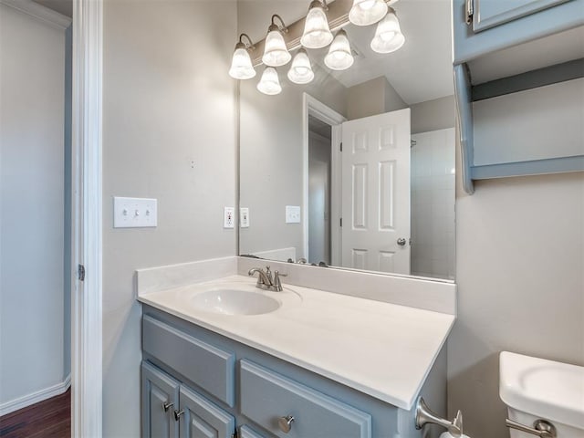 3922 Deer Xing, Edmond, OK 73025 - bathroom featuring vanity and toilet
