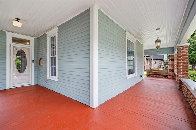 811 S Barker Ave, El Reno, OK 73036 - view of wooden porch
